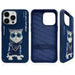 Калъф Nimmy Glasses Cool Cat за iPhone 15 Pro - син