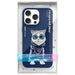 Калъф Nimmy Glasses Cool Cat за iPhone 15 Pro - син