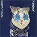 Калъф Nimmy Glasses Cool Cat за iPhone 15 Pro - син