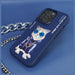 Калъф Nimmy Glasses Cool Cat за iPhone 15 Pro - син