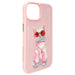 Калъф Nimmy Glasses Cool Cat за iPhone 15 - розов