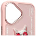 Калъф Nimmy Glasses Cool Cat за iPhone 16 - розов