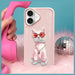 Калъф Nimmy Glasses Cool Cat за iPhone 16 - розов