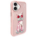Калъф Nimmy Glasses Cool Cat за iPhone 16 - розов