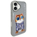 Калъф Nimmy Glasses Cool Cat за iPhone 16 - сив