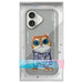 Калъф Nimmy Glasses Cool Cat за iPhone 16 - сив
