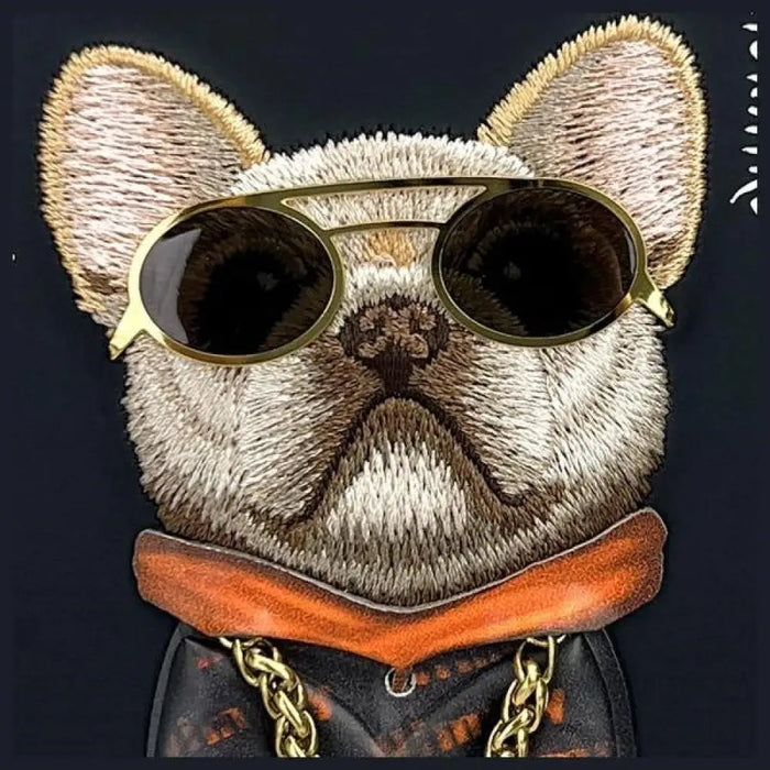 Калъф Nimmy Glasses Cool Dog за iPhone 15 - черен