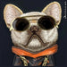 Калъф Nimmy Glasses Cool Dog за iPhone 15 - черен