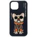 Калъф Nimmy Glasses Cool Dog за iPhone 15 - черен