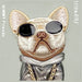 Калъф Nimmy Glasses Cool Dog за iPhone 15 Pro - сив