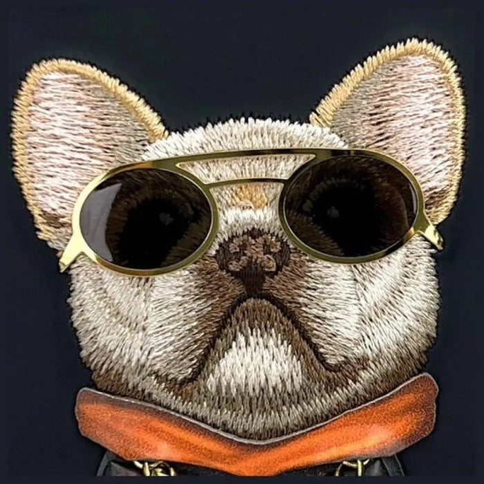 Калъф Nimmy Glasses Cool Dog за iPhone 16 - черен