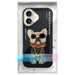 Калъф Nimmy Glasses Cool Dog за iPhone 16 - черен