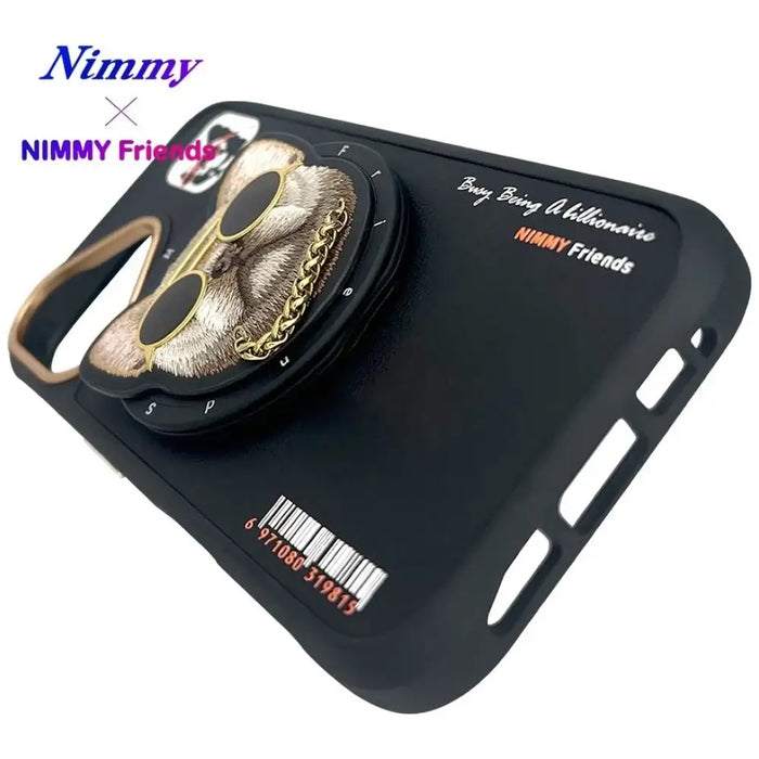 Калъф Nimmy Glasses Cool nag MagSafe за iPhone 16 - черен