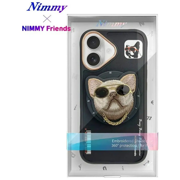 Калъф Nimmy Glasses Cool nag MagSafe за iPhone 16 - черен
