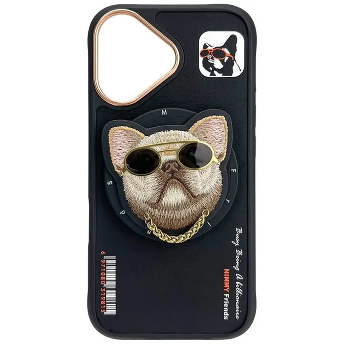 Калъф Nimmy Glasses Cool nag MagSafe за iPhone 16 - черен