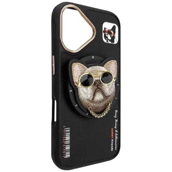 Калъф Nimmy Glasses Cool nag MagSafe за iPhone 16 - черен