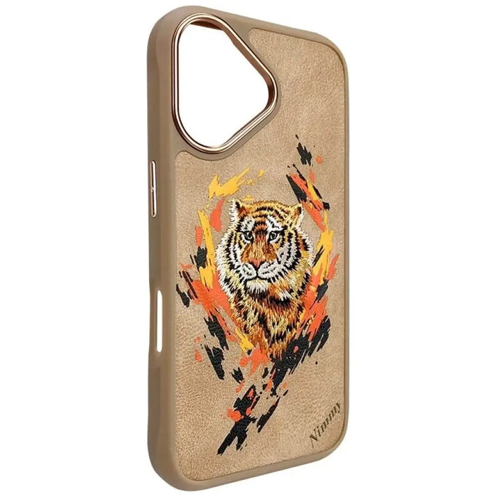 Калъф Nimmy Tiger MagSafe за iPhone 16 - кафяв