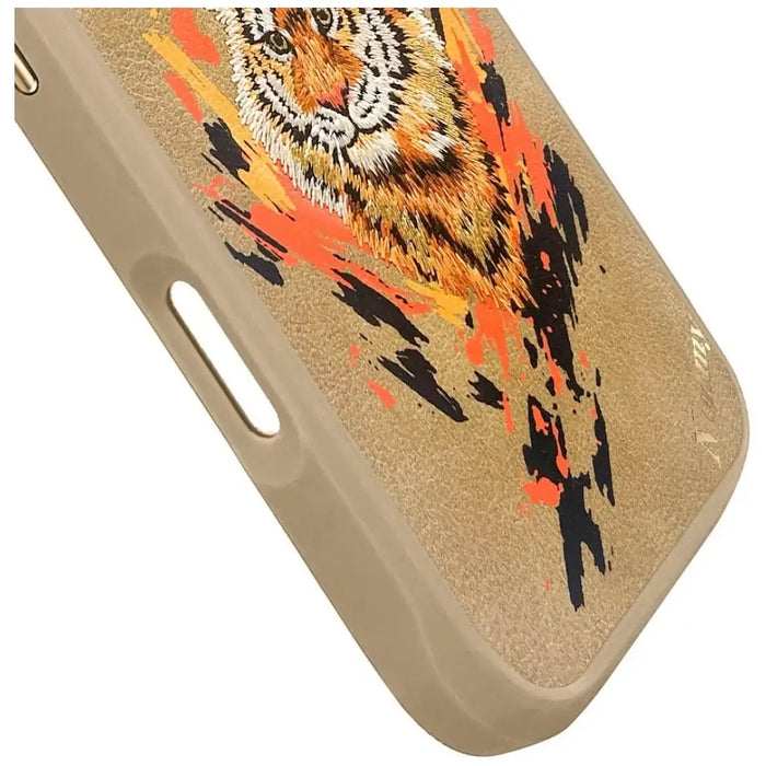 Калъф Nimmy Tiger MagSafe за iPhone 16 Pro - кафяв