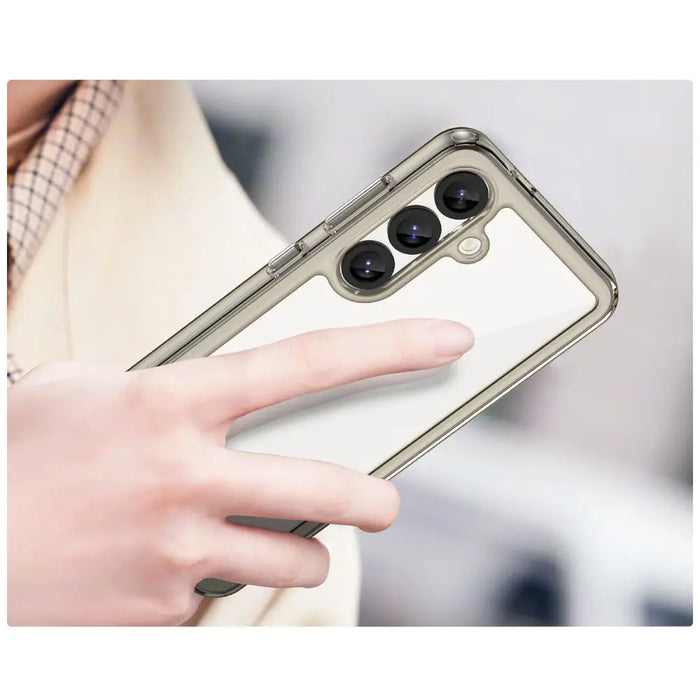 Калъф Outer Space с гел рамка за Samsung Galaxy S25 - Clear