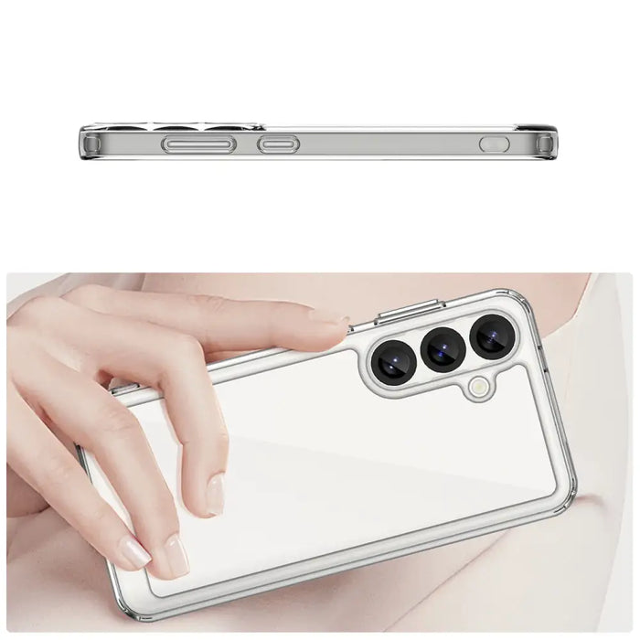 Калъф Outer Space с гел рамка за Samsung Galaxy S25 - Clear