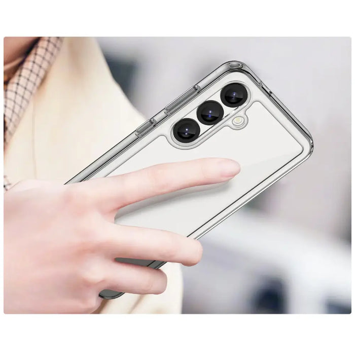 Калъф Outer Space с гел рамка за Samsung Galaxy S25 - Clear