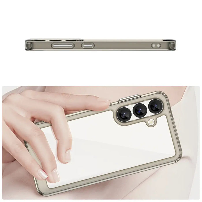 Калъф Outer Space с гел рамка за Samsung Galaxy S25 - Clear