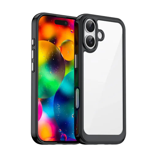 Калъф Outer Space за iPhone 17 - черен прозрачен