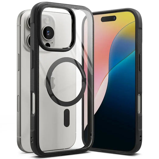 Калъф Ringke Fusion Bold MagSafe за iPhone 16 Pro - черен