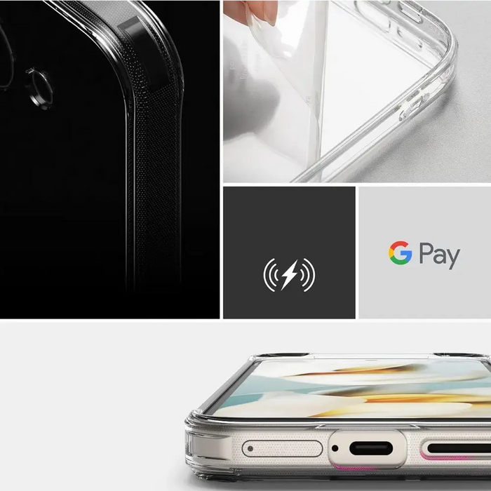 Калъф Ringke Fusion за Google Pixel 9A - прозрачен