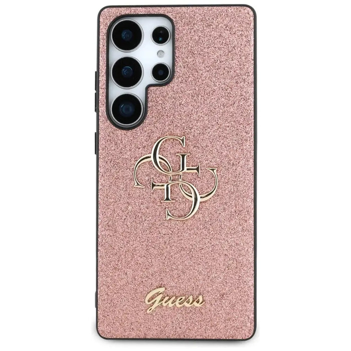 Калъф с голямо 4G метално лого Guess Fixed Glitter