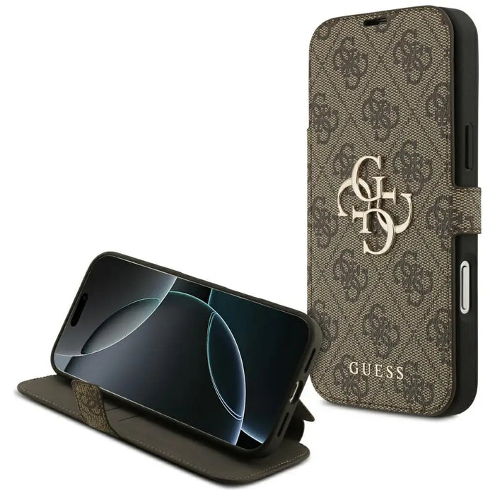 Калъф с метално лого Guess Book 4G за iPhone 17 Pro Max