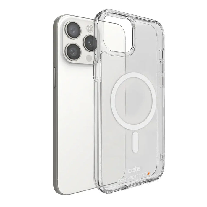 Калъф SBS D3O MagSafe за iPhone 15 Pro Max - прозрачен
