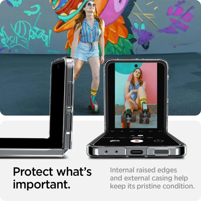 Калъф Spigen Airskin за Samsung Galaxy Z Flip 6 - Прозрачен