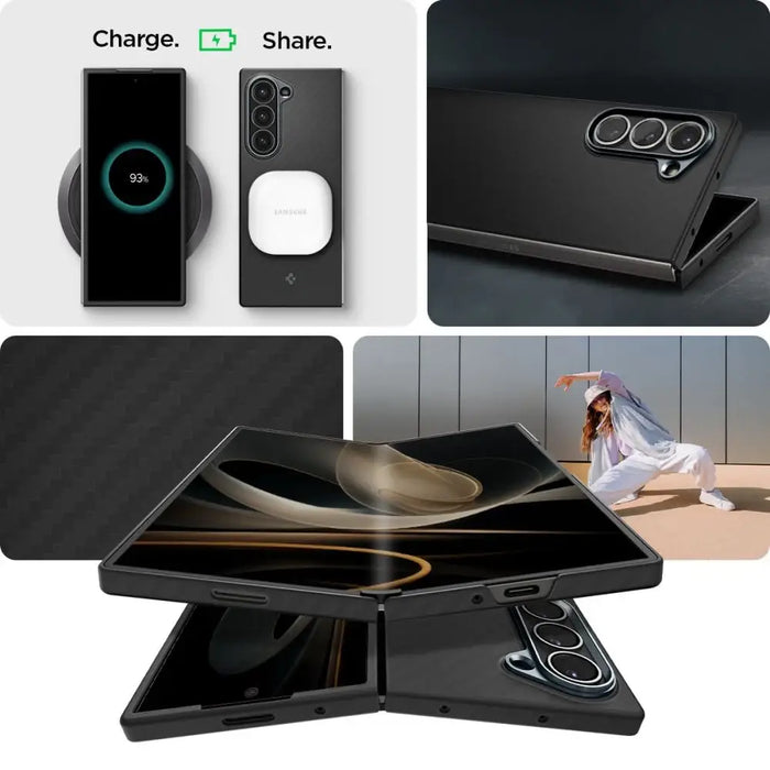 Калъф Spigen Airskin за Samsung Galaxy Z Fold 6 - черен