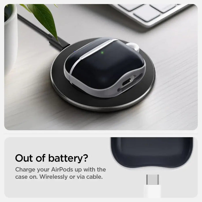Калъф Spigen Classic C1 за AirPods 4 - графитен