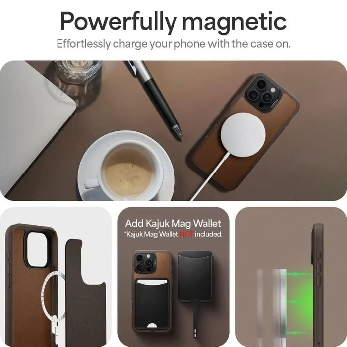 Калъф Spigen Cyrill Kajuk Mag iPhone 16 Pro - зелен