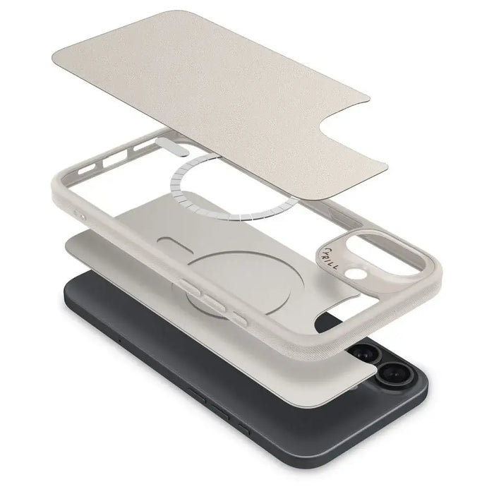 Калъф Spigen Cyrill Kajuk Mag за iPhone 16 - бежов