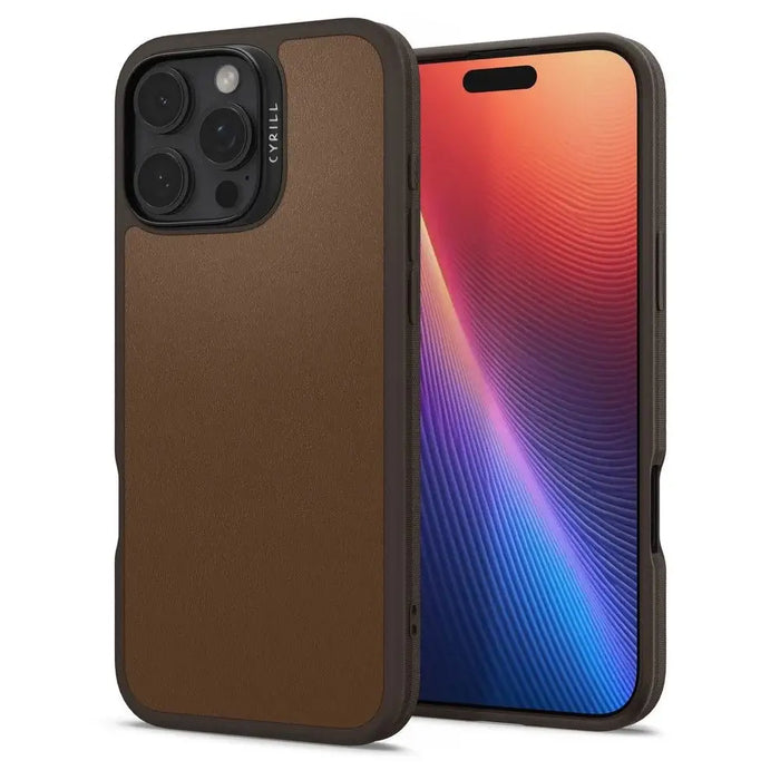Калъф Spigen Cyrill Kajuk Mag за iPhone 16 Pro Max - кафяв