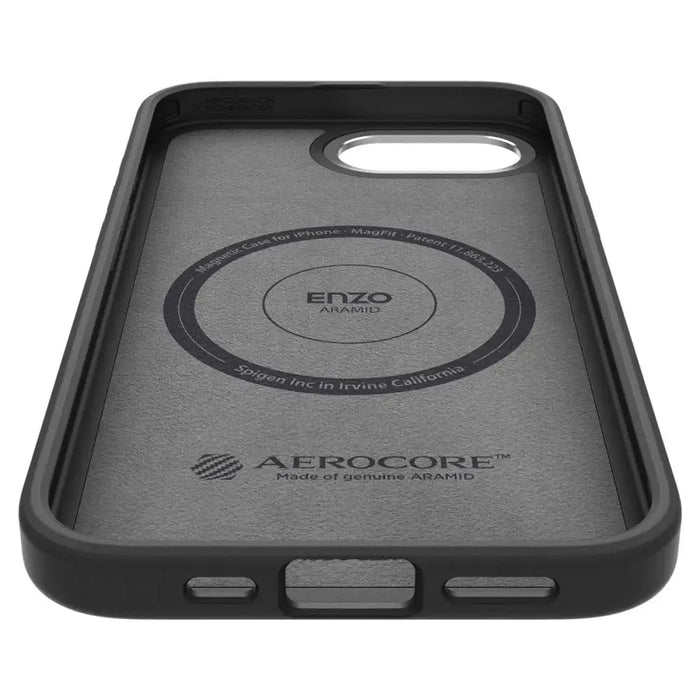Калъф Spigen Enzo Aramid MagSafe за iPhone 16e - черен