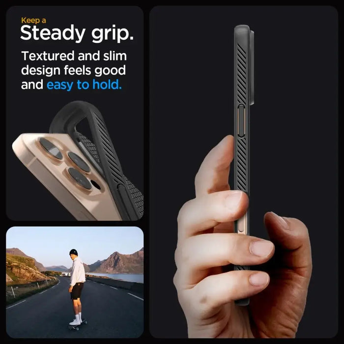 Калъф Spigen Liquid Air iPhone 16 Pro - черен