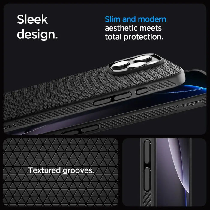 Калъф Spigen Liquid Air iPhone 16 Pro - черен