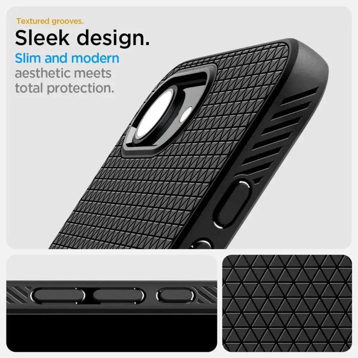 Калъф Spigen Liquid Air iPhone 16e - черен мат