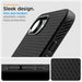 Калъф Spigen Liquid Air iPhone 16e - черен мат