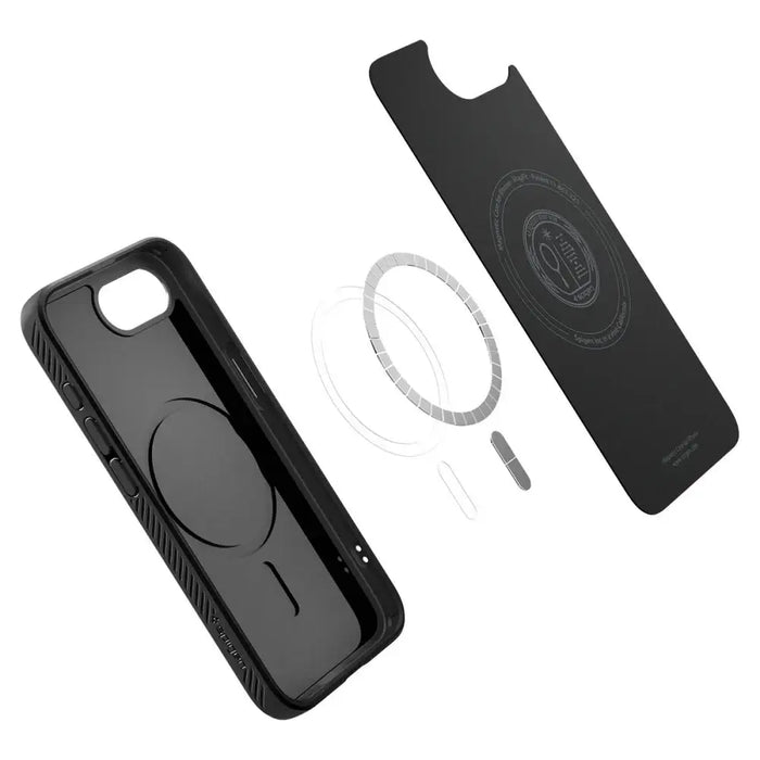 Калъф Spigen Liquid Air Mag MagSafe за iPhone 16e - черен
