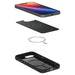 Калъф Spigen Liquid Air Mag MagSafe за iPhone 16e - черен