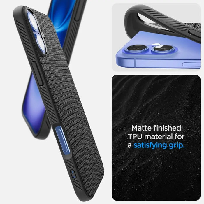 Калъф Spigen Liquid Air за iPhone 16 - черен