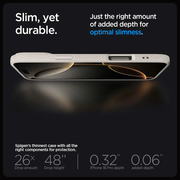 Калъф Spigen Liquid Air за iPhone 16 Pro Max - титан