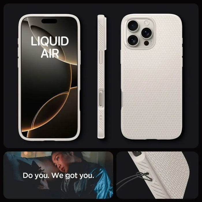 Калъф Spigen Liquid Air за iPhone 16 Pro Max - титан