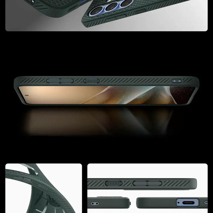 Калъф Spigen Liquid Air за Samsung Galaxy S25 - зелен