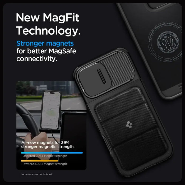 Калъф Spigen Optik Armor Mag с MagSafe за iPhone 16 Pro